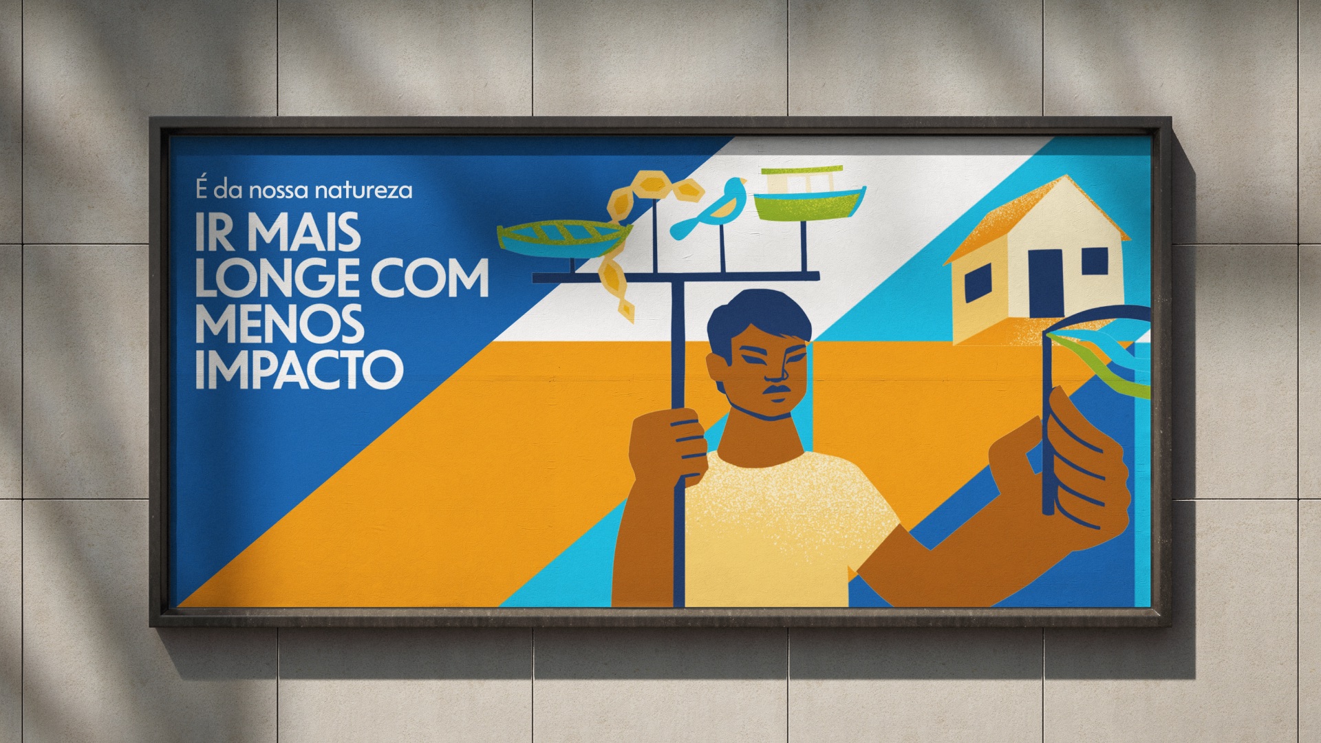 Direção visual para Agência Conceito COP30 da CAIXA