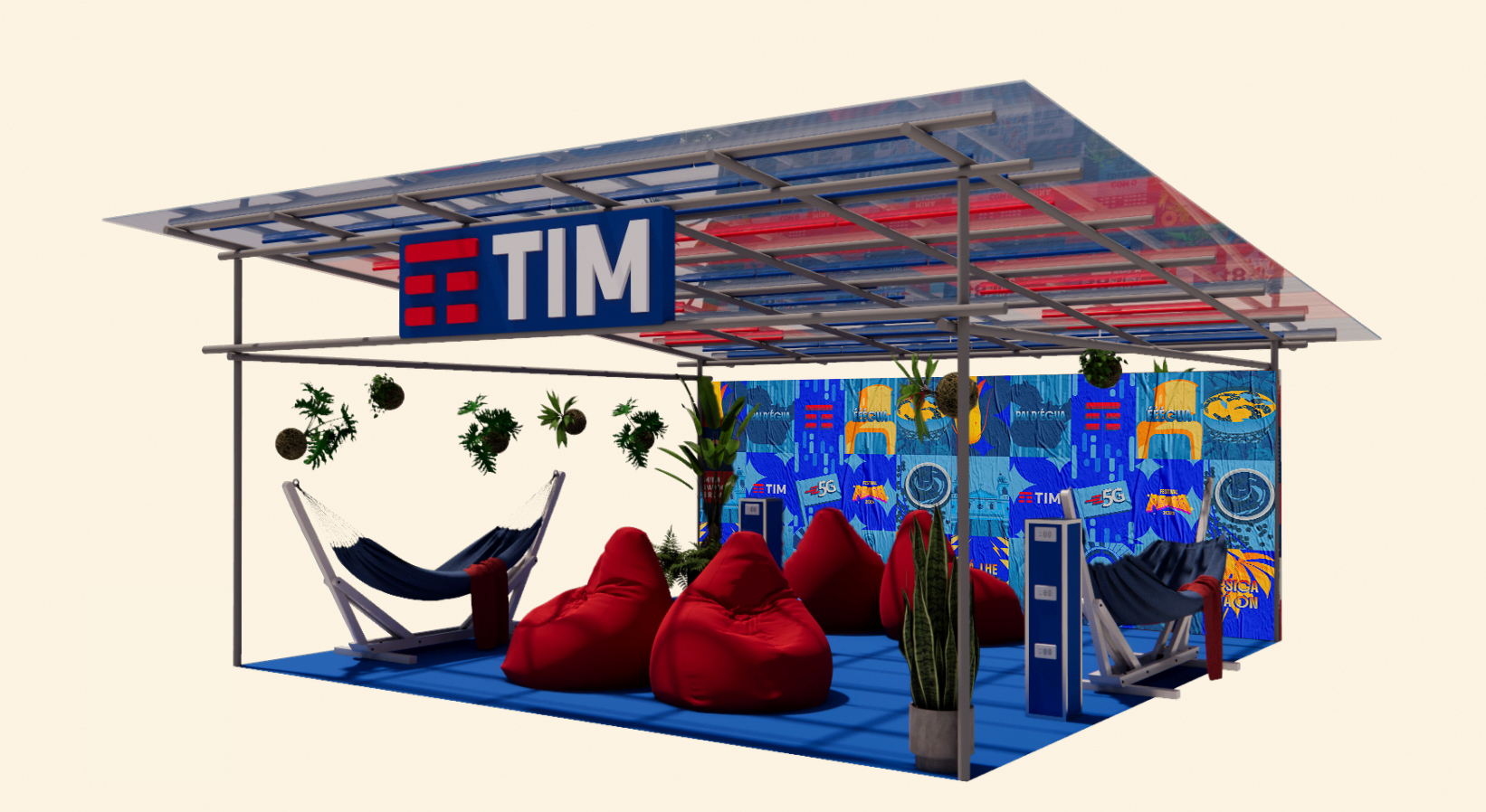 Direção de arte para presença da TIM no Festival Psica