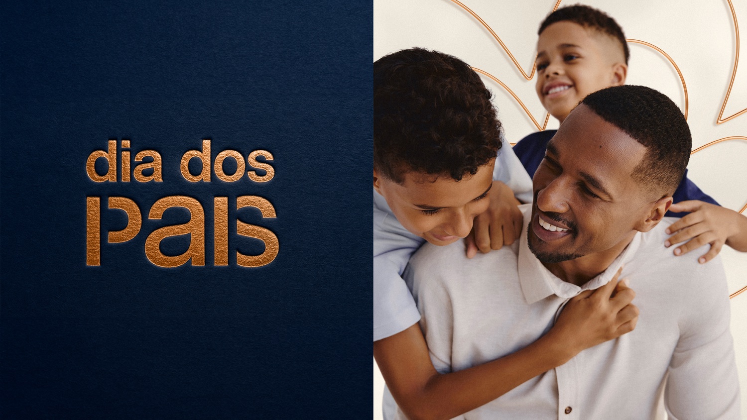 Desdobramento visual de campanha para Natura Dia dos Pais